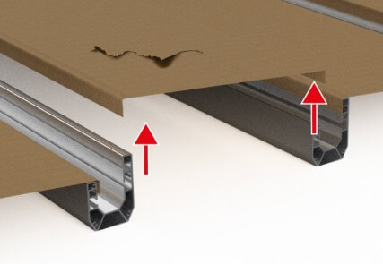 Illustration du remplacement de la membrane sur une pergola Styl, montrant le processus d’entretien et de maintenance.